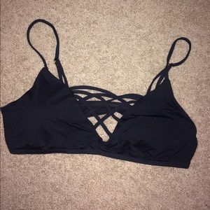 Black bikini top